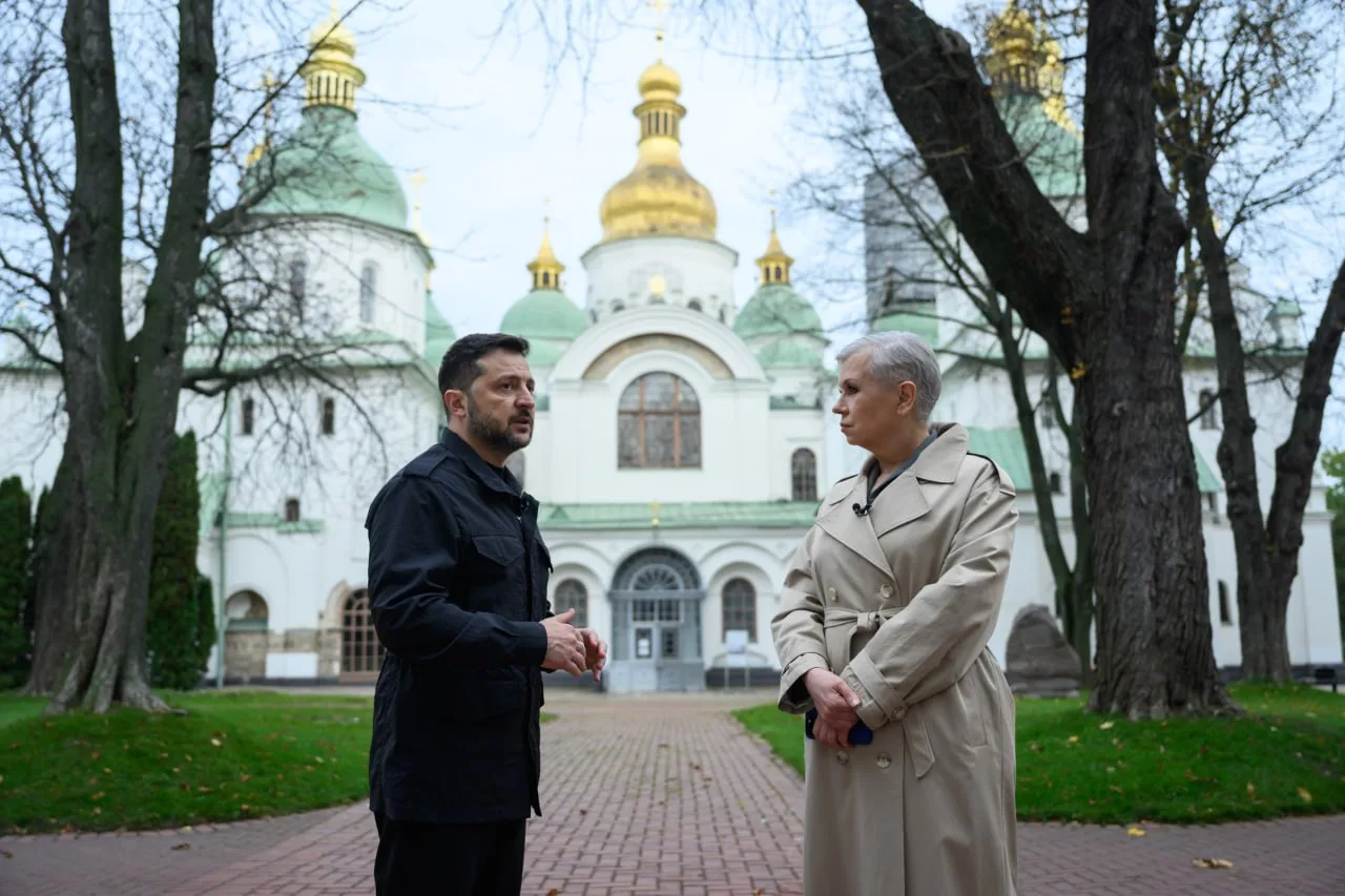 Photo from President Zelensky's Telegram post on his TSN interview about US talks in Oslo